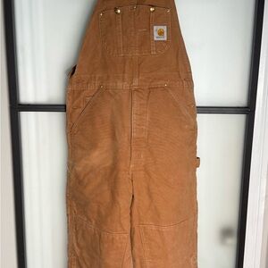 Carhartt Tan Insulated Overalls 32 x 32